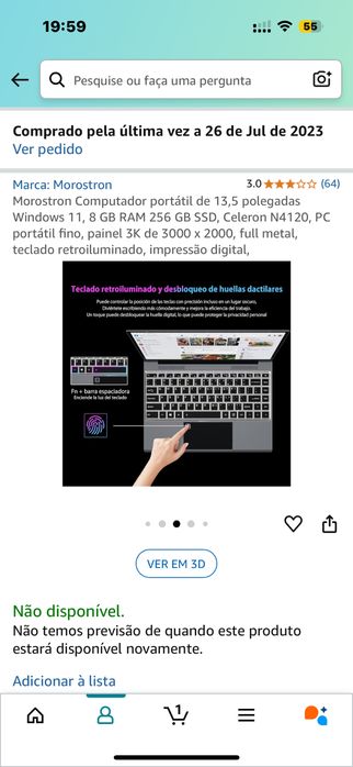 Vendo portátil pouco usado