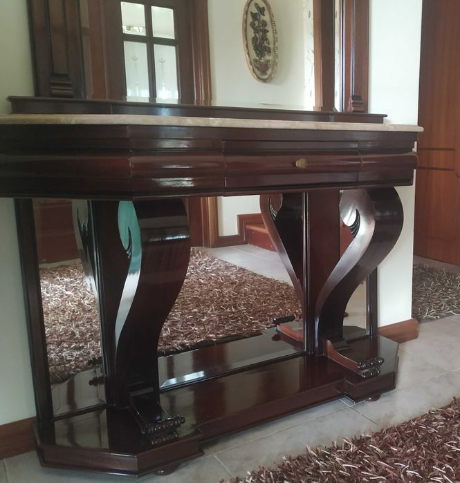 Móvel de entrada mogno maciço