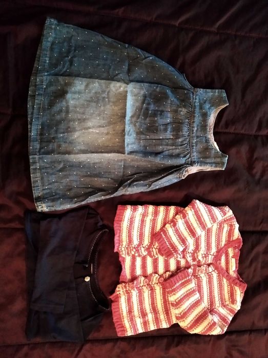 4 lotes de roupa de criança menina 2-4 anos