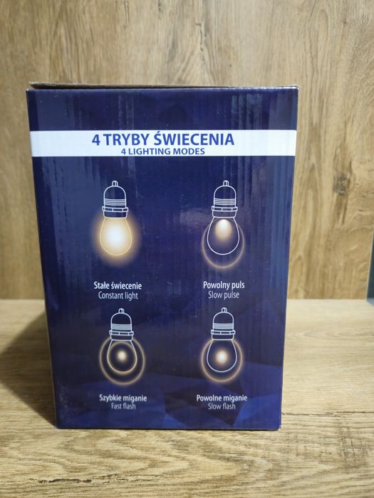 Girlanda solarna LED BEMKO SOLBEE 10 m / 10 żarówek / 3000K / IP65