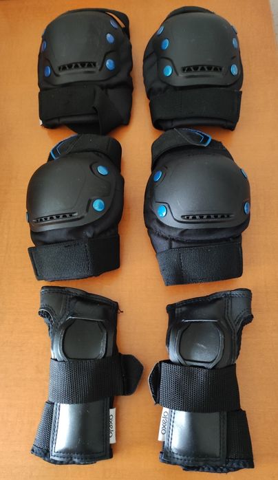 Patins em linha + Proteções