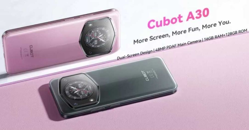 Cubot А30. 16Gb RAM/128Gb ROM, Tiger616, 90Гц, 48Mп/16Mп, 2 екрани