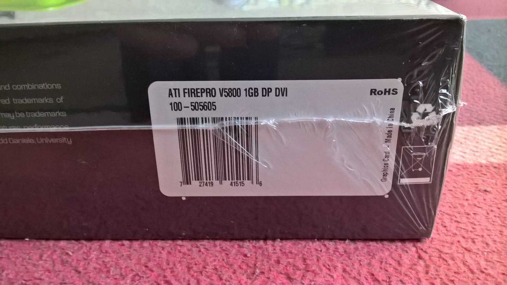 AMD - ATI  FirePro V5800 - nowa - new - Box - plomby - Windows 10