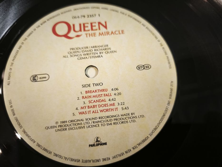 QUEEN - The Miracle - Parlophone - 1989 - 1PRESS - Lp - Holl.