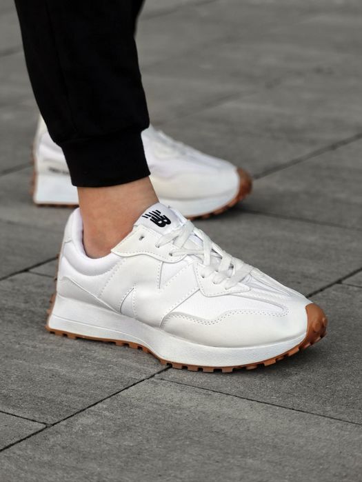 Кросівки Кроссовки New Balance 327 Full White Белый Білий Кросовки демісезон