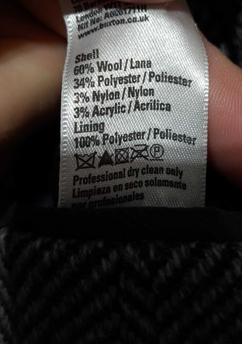 Płaszcz męski wełniany Burton