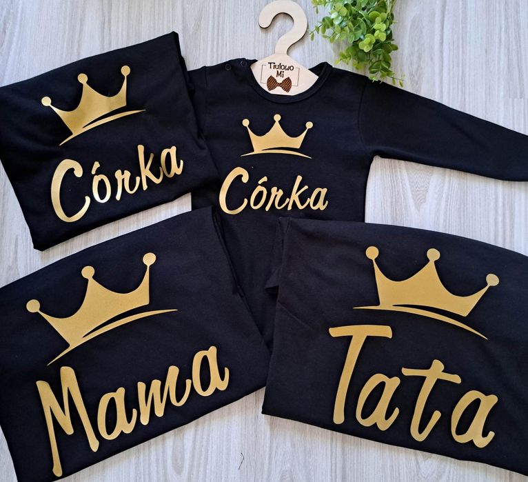 Zestaw Mama ,Tata, Córka, Syn, Babcia,5szt