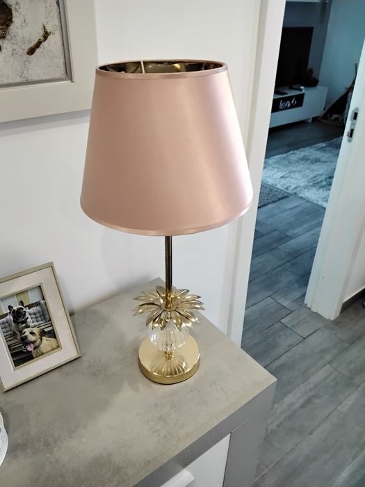 Candeeiro Rosa com Efeito Ananás