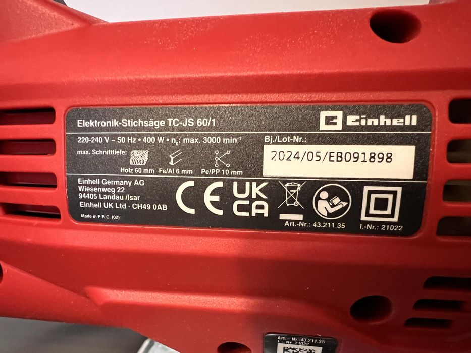 Wyrzynarka EINHELL TC-JS 60/1 400W