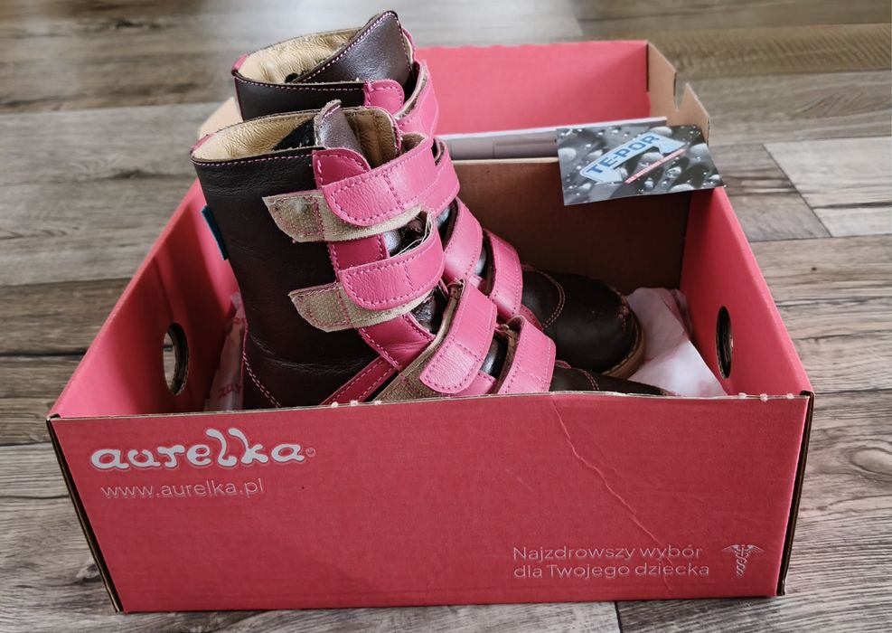 Buty zimowe Aurelka orto 24 na szeroką stopkę, stopy płasko koślawe