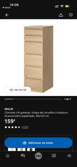 Camiseiro MALM IKEA