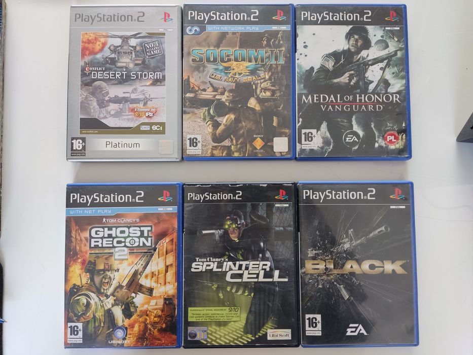 Gry Ps2 - Black,MoH,Socom,Quake,Tomb Raider,LotR