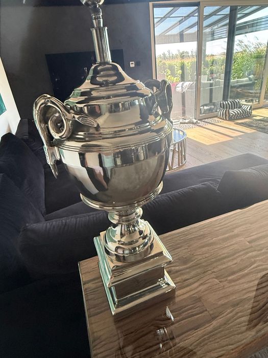 Lampa Stojąca Ekskluzywny designn Błyszcząca metalowa podstawa .2 x