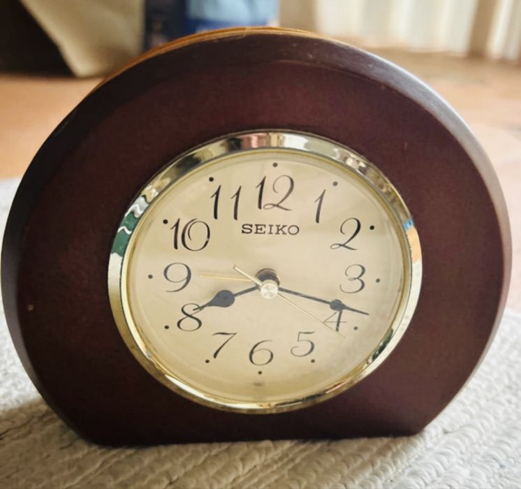 Relógio despertador Seiko vintage