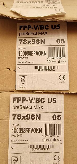 okno dachowe Fakro FPP-V U5/BC 78x98