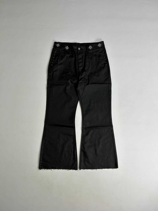 Джинси чорні faded baggy archive черные джинсы distressed waxed штаны