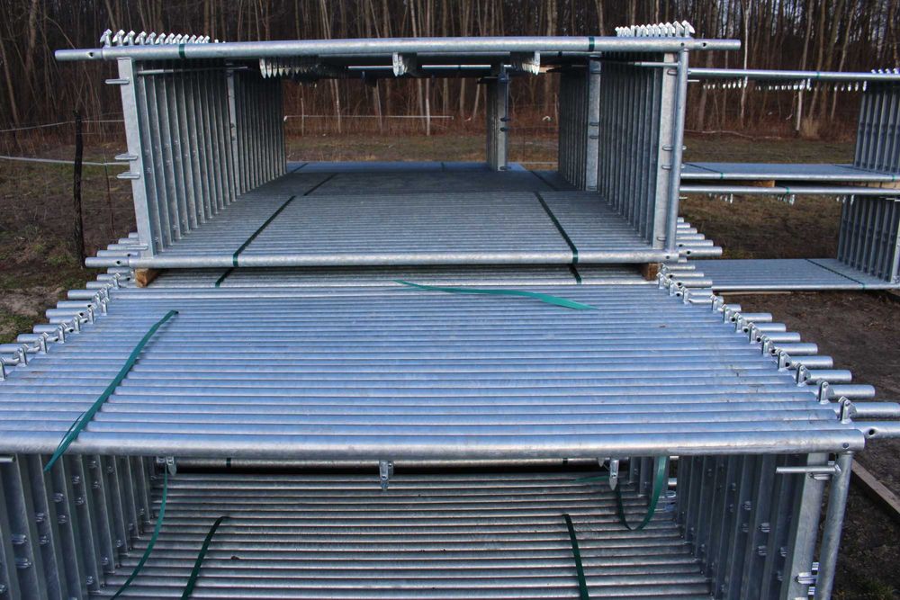 Rusztowanie elewacyjne szczytowe plettac 12x8m powierzchnia rob 84m2