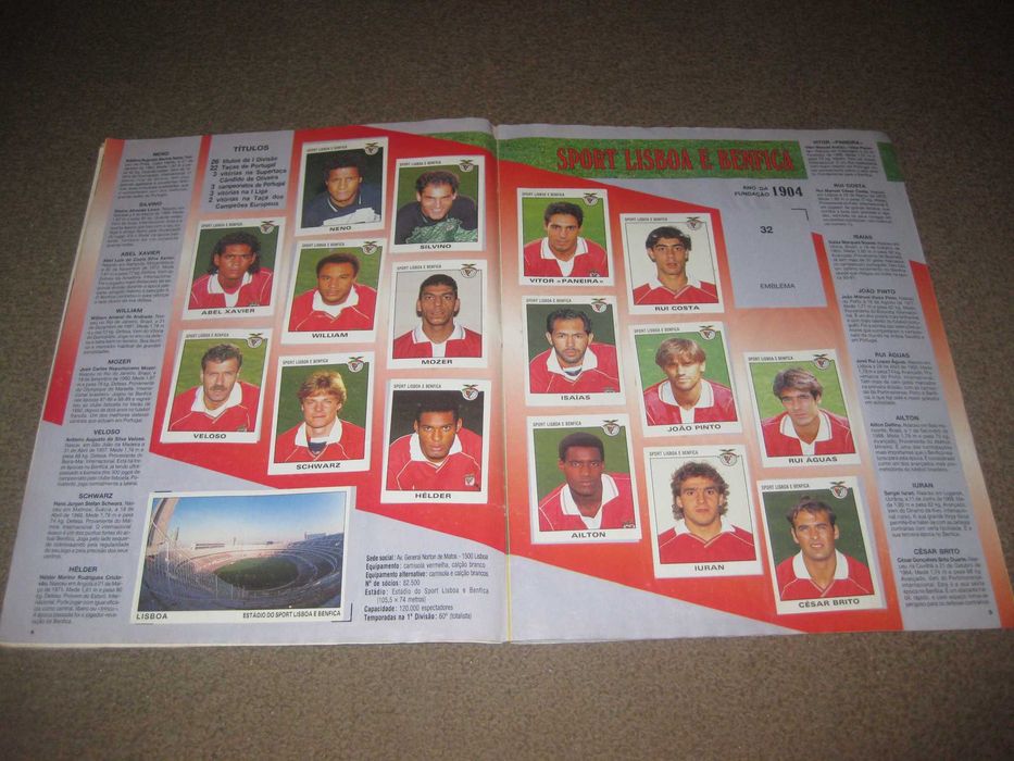 Caderneta do Campeonato Nacional 1993/1994 Faltam 17 Cromos!