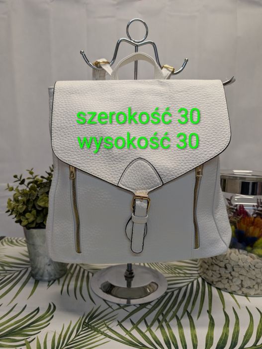 Plecak damski biały