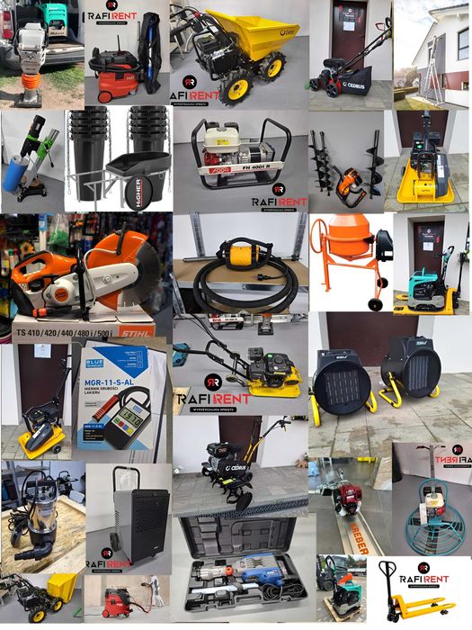 Wypożyczalnia sprzetu ,młot,agregat,wozidło,rusztowanie,skoczek