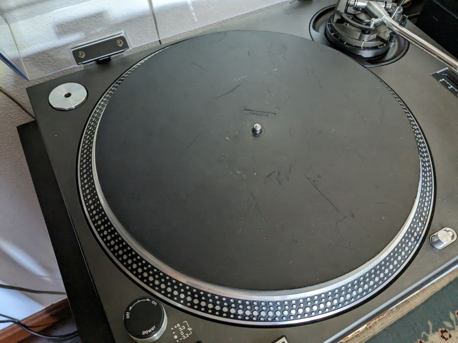 Original Technics Turntable Mat RGS0010, 6 mm Thick, and Black Felt Skip Mat64739992332802122