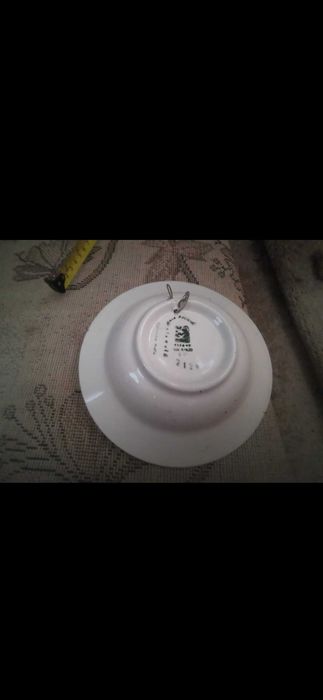 Talerz Fajans Fajans Włocławek  Hand Painted sygnowana PRL