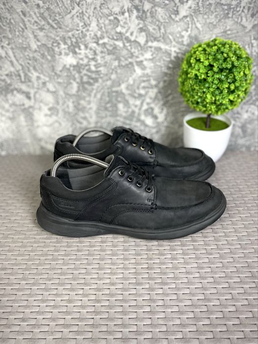Clarks collection ботинки туфли 42 размер кожаные черные