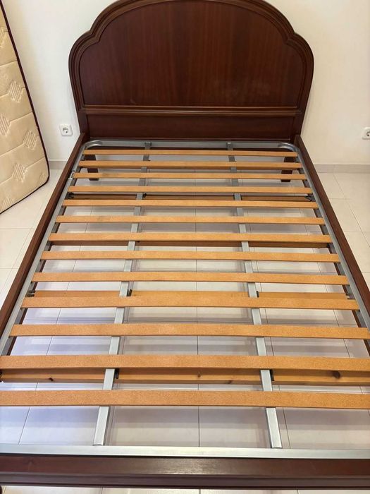 Cama Madeira Maciça + Colchão/Estrado