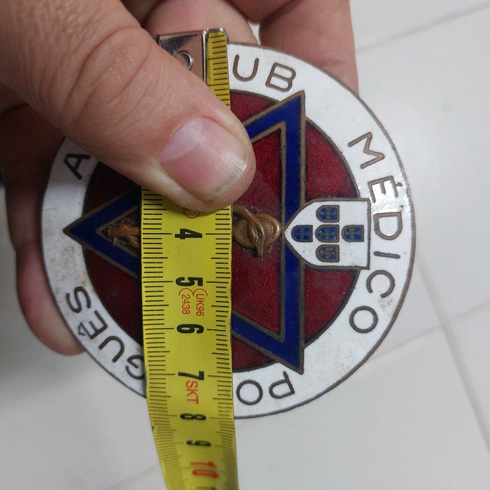 chapa auto clube medico portugues esmalte