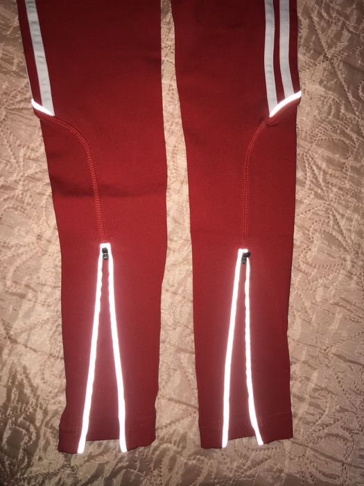 Лосины леггинсы Adidas оригинал светодиодные с замочками на молнии
