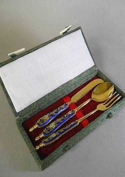 Винтажный Китайский набор клуазоне