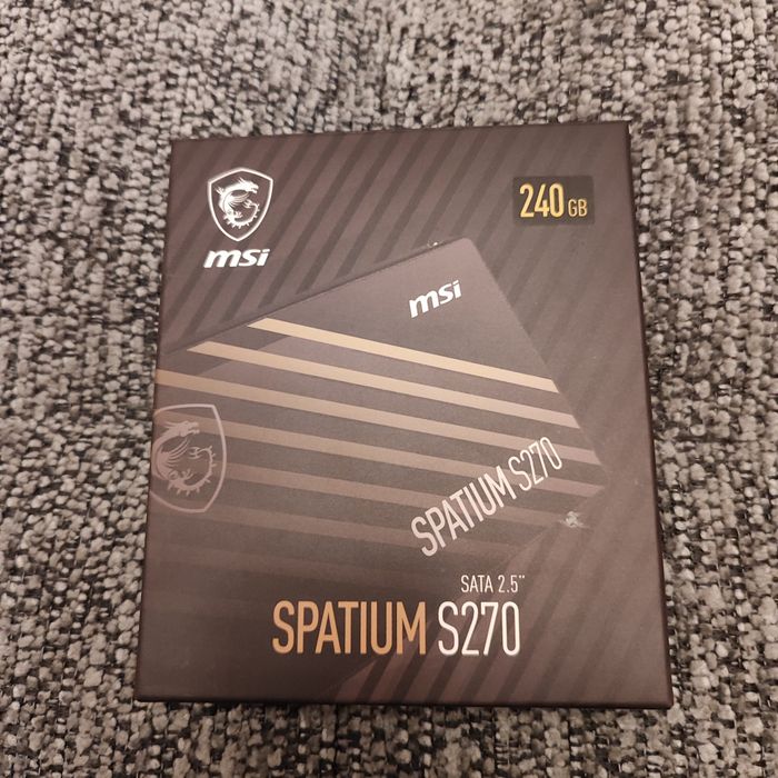 Dysk SSD MSI 240GB 2,5" SATA SSD Spatium S270
