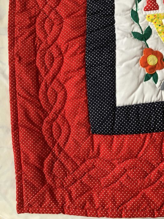 Покрывало, одеяло  пэчворк . Ручная работа. 135*110 .