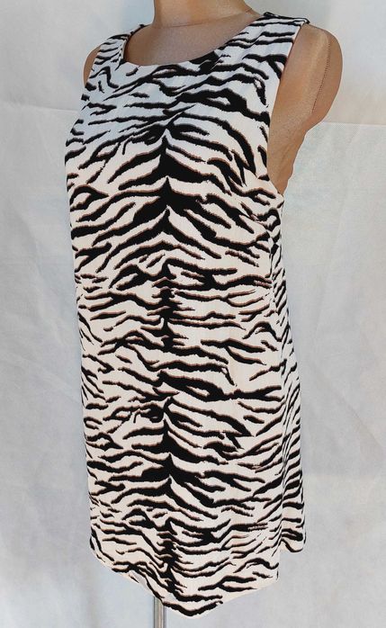 Sukienka H&M Wiskoza L 40 mini tygrys letnia tunika 42