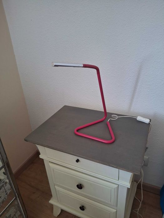 Candeeiro de Mesa Led IKEA Harte Rosa – Flexível