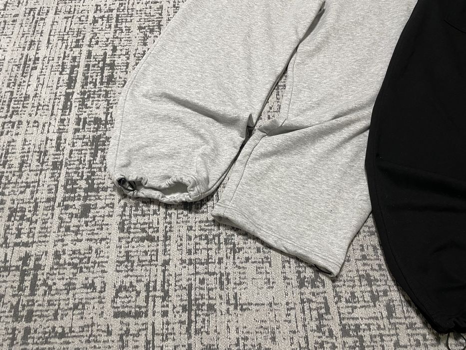 Широкі спортивки BAGGY SWEATPANTS m l xl сірі спортивні штани серые спортивки на утяжках котон бегги loose wide fit