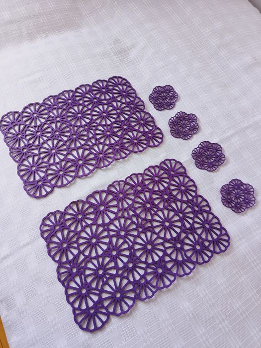 Ochronne  podkładki - serwetki filcowe, 6 sztuk