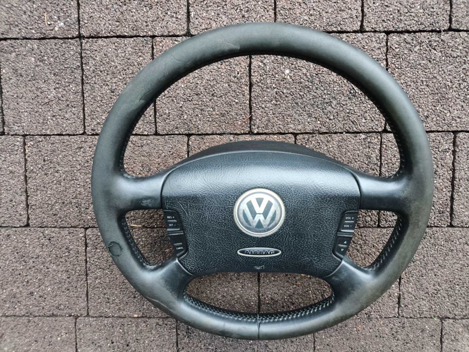 Kierownica Skóra Multifunkcja VW Golf 4 Bora Passat B5 Sharan