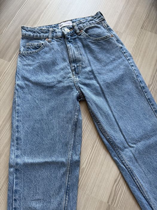 Zestaw spodnie mom jeans Zara