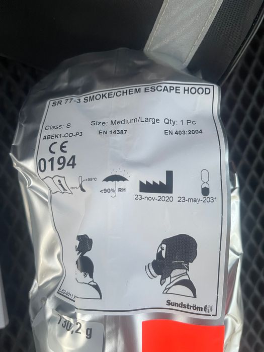 Протигаз SR 77-3 Smoke/Chem Escape Hood