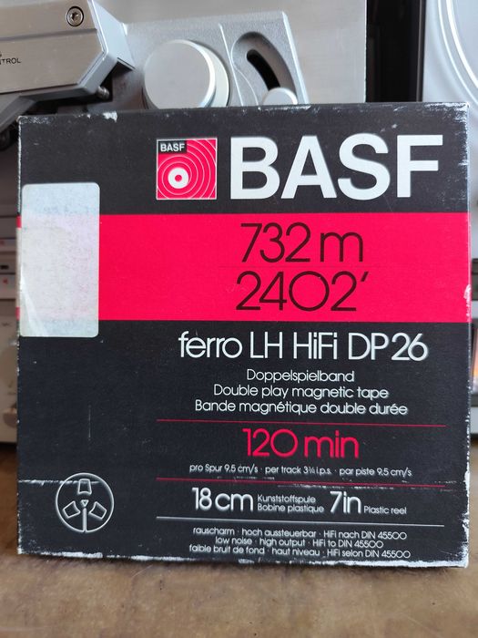 BASF DP26 LH HiFi 732m 18cm taśma szpulowa