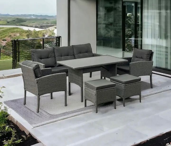 ‼️НОВИНКА‼️ Комплект садових меблів Мебель садовая стол стул диван Вуличні меблі з ротангу