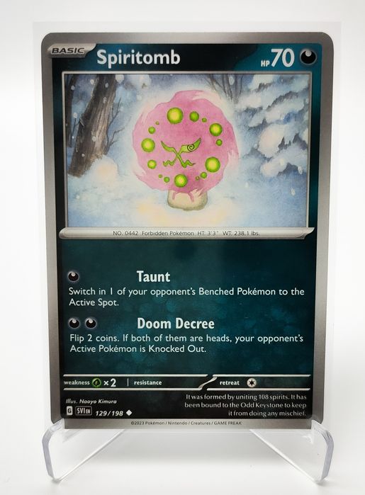 Spiritomb 129/198 karta pokemon Scarlet & Violet