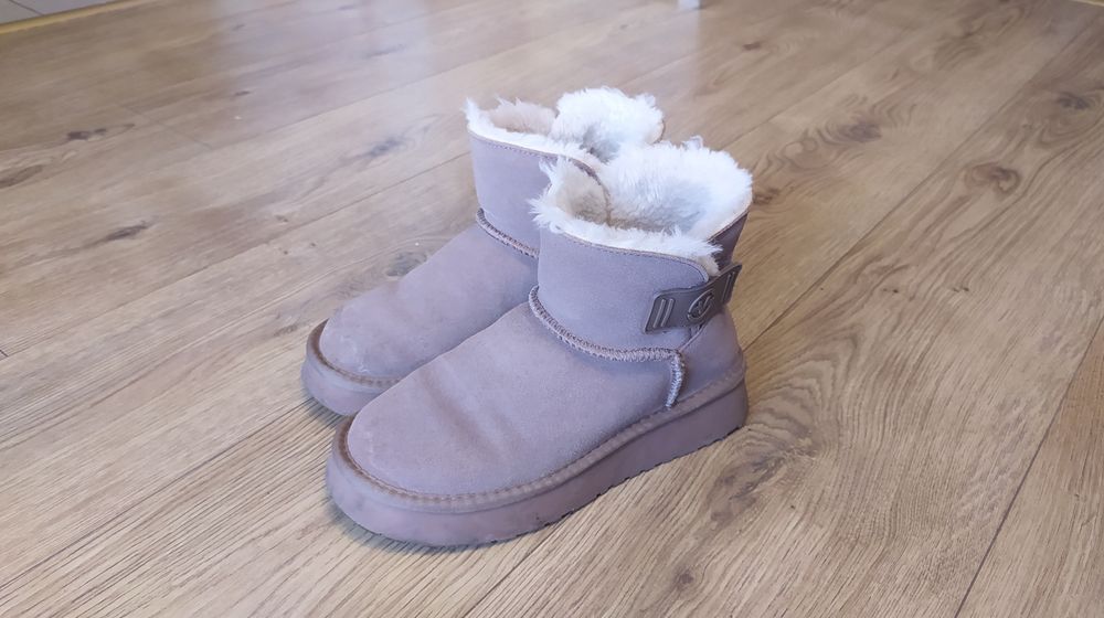 Śniegowce, zamszowe botki, rozmiar 37, Vicenza, z futerkiem, Emu, UGG