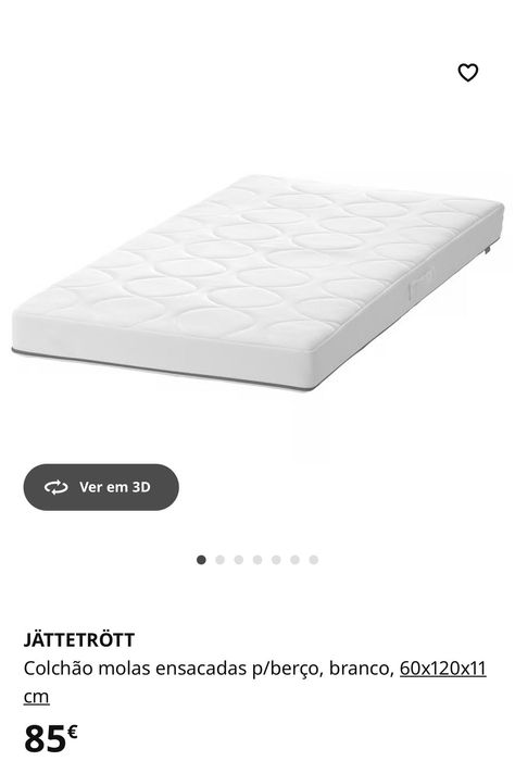 Berço e colchão criança