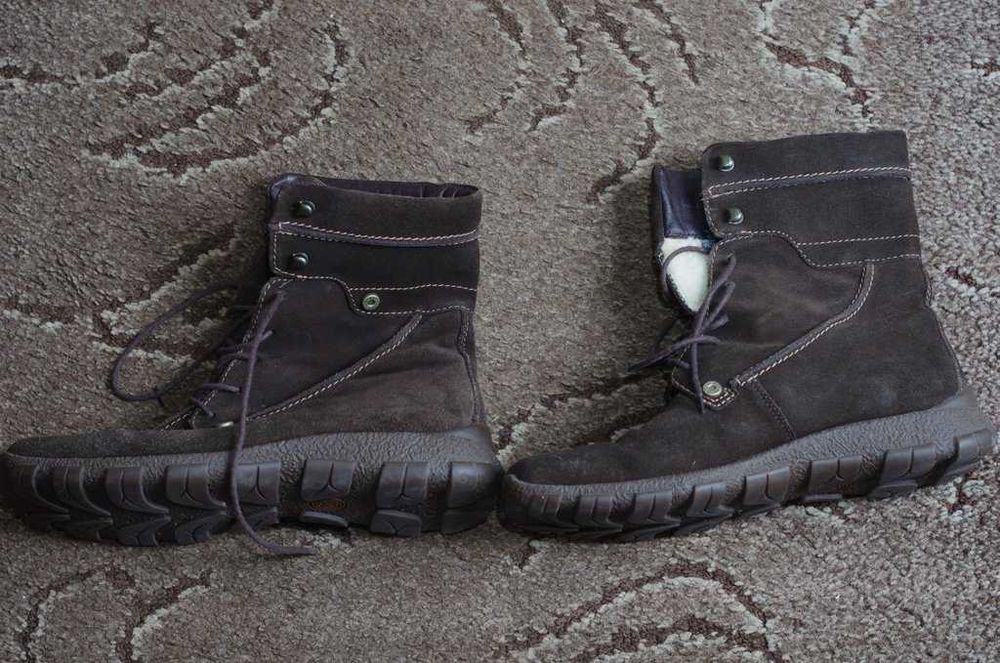 Zimowe damskie buty 39 Ecco ocieplane skóra