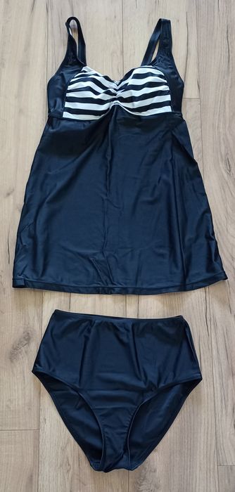 Tankini z figami, komplet 2 częściowy, rozmiar 42