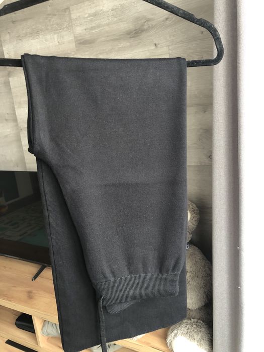 Трикотажний вʼязаний костюм з брюками палаццо (широкими штанами)