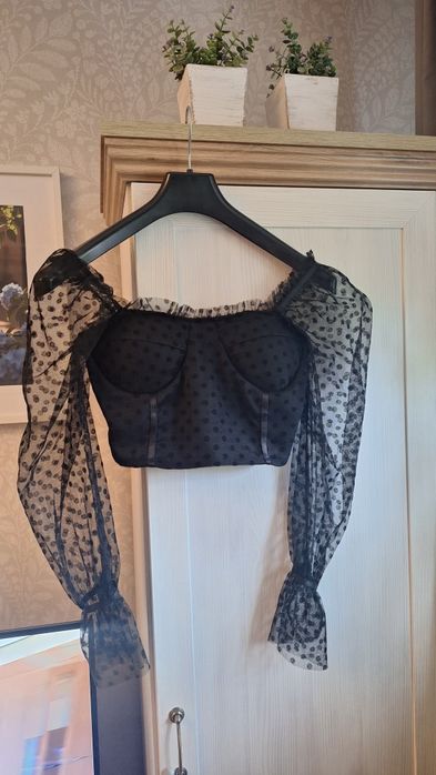 Bluzeczka gorset czarna