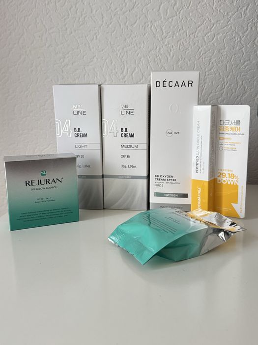 SPF з тоном / BB-крем / кушон SPF50+ — REJURAN, DÉCAAR, ME LINE., Innoaestetics